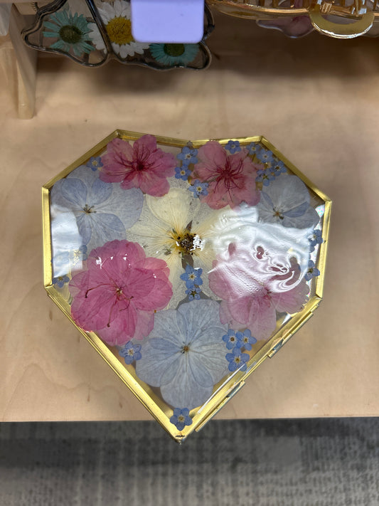 Large heart jewelry box