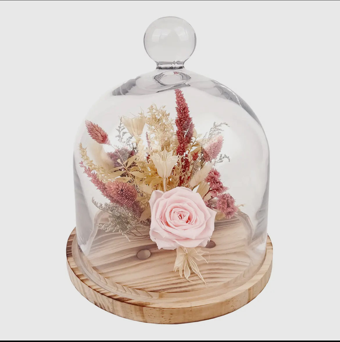 Pink Rose Cloche SML