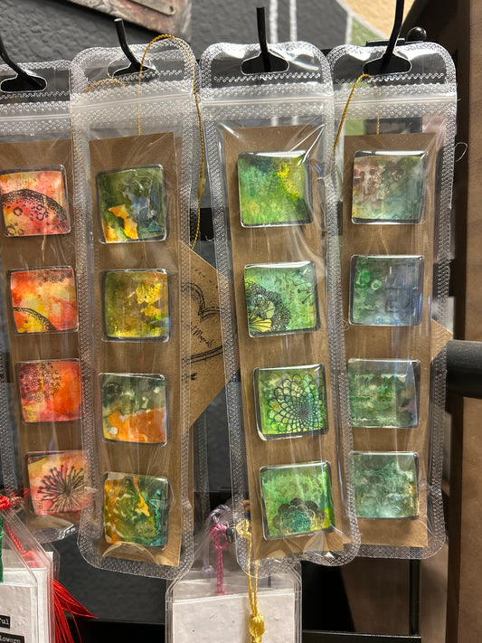 Mini art Magnets Set of 4